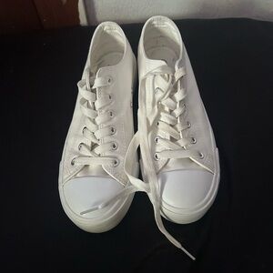 Classic White Low-Top Sneakers